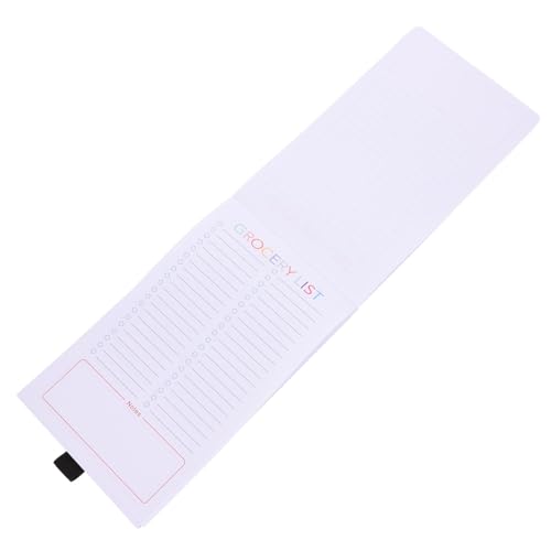 OSALADI Magnetisches Notiz buch notizbuch auflisten Lebensmittelliste Einkaufslistenblöcke Notizblock Unterlage Einkaufslistenblock Handheld-Einkaufsliste Einkaufslisten-Notizbuch Papier von OSALADI