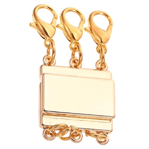 OSALADI Magnetverschluss für Goldene Mehrschichtige Schmuckverschlüsse Magneten Installieren für Diy Juwelierbedarf und Sicheres Tragen von Schmuck von OSALADI