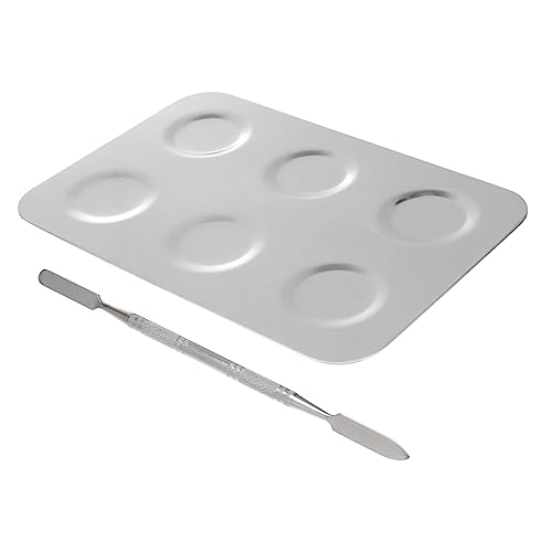 OSALADI Malpalette mit Fächern Rostfrei Tragbar und Leicht zu Lagern für Acrylfarben und Andere Malmedien von OSALADI