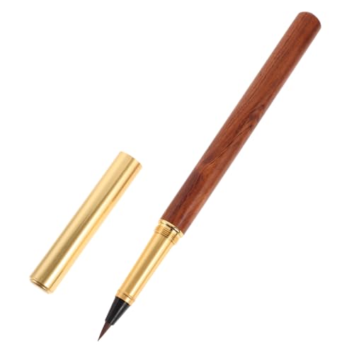 OSALADI Massive Holzbürste Tintenstift Füllfederhalter Schreiben Journalstifte Weiche Pinselstifte Wasserpinselstifte für Aquarell tragbarer Pinsel nachfüllbare Brunnenbürste hölzern OSALADI Massive Holzbürste Tintenstift Füllfederhalter Schreiben Journalstifte Weiche Pinselstifte Wasserpinselstifte für Aquarell tragbarer Pinsel nachfüllbare Brunnenbürste hölzern von OSALADI