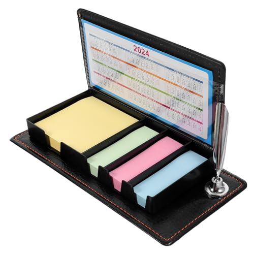 OSALADI Memo Pad Haftnotizen Set mit Starkem Kleber Wiederverwendbare Beschreibbare Bürobedarf für Effektive Planung und Organisation Bunten Farben von OSALADI