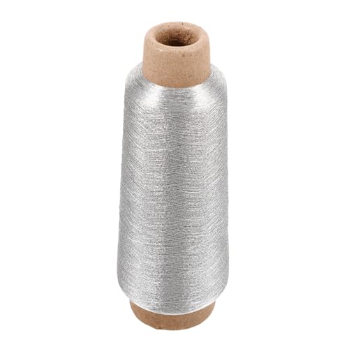 OSALADI Metallic Maschinenstickgarn Yards Spule Gold Polyesterfaden Glänzende Farbe für Sticken und Stricken Langlebig von OSALADI