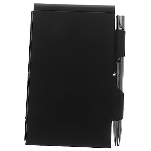 OSALADI Metallkartenbox Notebook schlank Fall Notizblock tragbar Notizpolster Notebook - -Metall Notizbuch Metall -Tagebuch kleine Schreibblöcke Nichtzizzel Aluminiumlegierung Schwarz von OSALADI