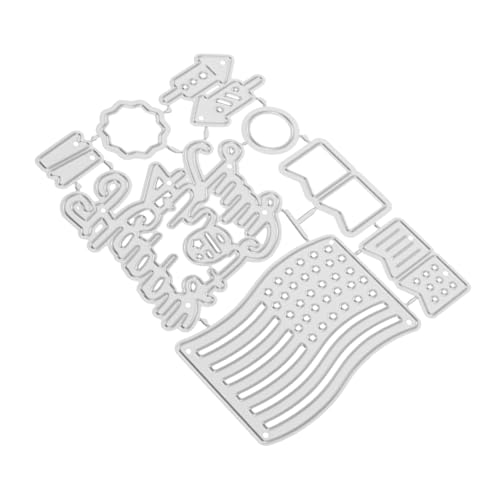 OSALADI Metallmesserform Prägeschablonen Fotoalbum Sammelalbum Schneiden Papier gestanzt Rahmen Metallstanzungen Zubehör basteln Stanzformen Stahl mit hohem Kohlenstoffgehalt Silber von OSALADI