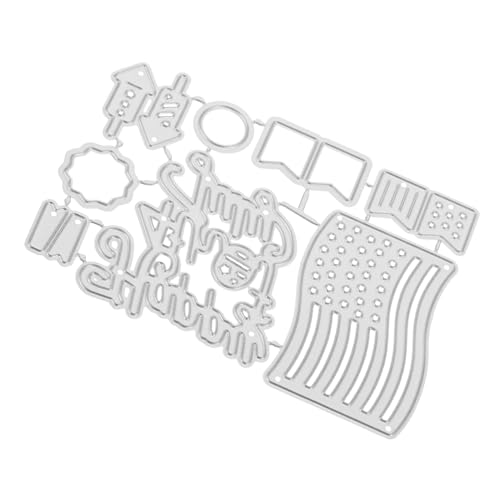 OSALADI Metallmesserform Stanzformen Schablone geprägt Schneiden Handwerk Prägeschablonen Zubehör basteln Scrapbook-Stanzungen Stanzformen Metall Stahl mit hohem Kohlenstoffgehalt Silber OSALADI Metallmesserform Stanzformen Schablone geprägt Schneiden Handwerk Prägeschablonen Zubehör basteln Scrapbook-Stanzungen Stanzformen Metall Stahl mit hohem Kohlenstoffgehalt Silber von OSALADI