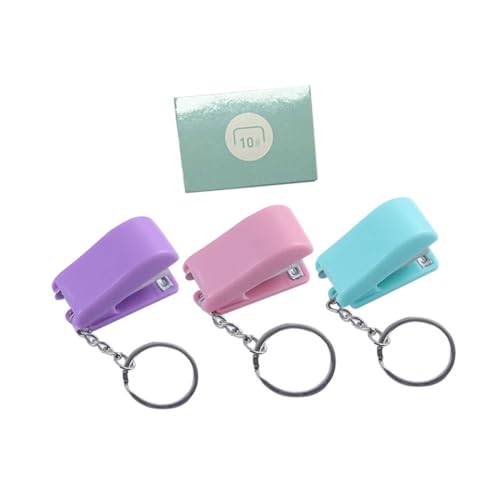 OSALADI Mini Heftgerät Schlüsselanhänger Bunt Tragbarer Mini Hefter mit Metallring Leichtes Büroheftgerät Multifunktionaler Schlüsselanhänger für Papierbündelung und Dekoration Teiliges OSALADI Mini Heftgerät Schlüsselanhänger Bunt Tragbarer Mini Hefter mit Metallring Leichtes Büroheftgerät Multifunktionaler Schlüsselanhänger für Papierbündelung und Dekoration Teiliges von OSALADI