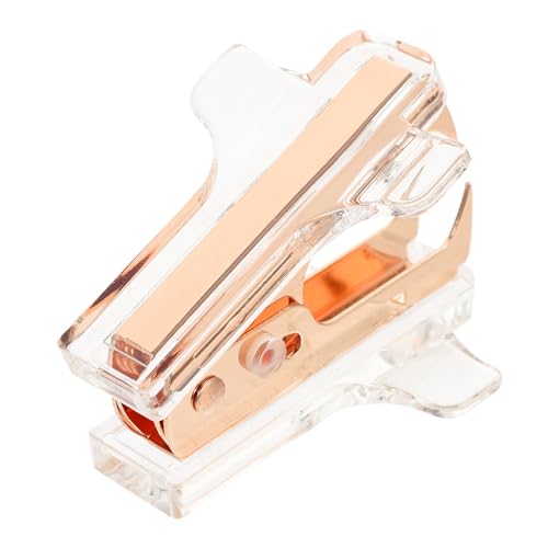 OSALADI Mini Heftklammerentferner Flugzeugform Tragbares Bürozubehör für Einfaches Entfernen von Heftklammern Ergonomisches Design Roségold für Schule Büro und Zuhause von OSALADI