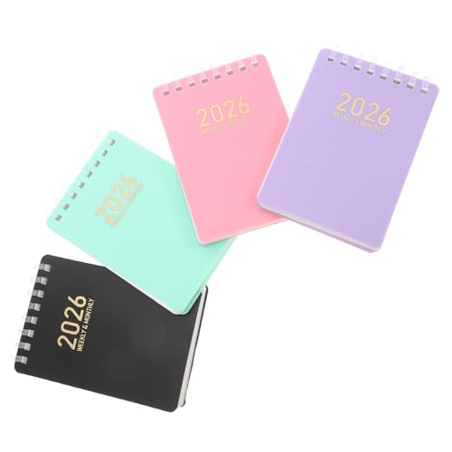 OSALADI Mini -Zeitplanbuch kleiner Monatsplaner Geldbeutelorganisator kleiner Kalender für die Geldbörse süßer Planer Taschenkalender Mini-Kalender-Notizblock Spiralplaner pp von OSALADI