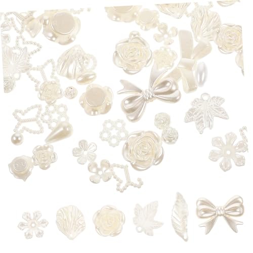 OSALADI Mix aus Resin Flatback Charms Set Vielseitige DIY Schmuckzubehör Anhänger Mehrfarbige Blumen Schleifenformen Leicht und Robust für Nagel Basteldekorationen von OSALADI