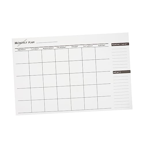 OSALADI Monatlicher Planer Notizblock Leichter Tragbarer Zeitmanagement Kalender Einfache Monatsübersicht für Studium und Büro Praktische Organisation für Erwachsene OSALADI Monatlicher Planer Notizblock Leichter Tragbarer Zeitmanagement Kalender Einfache Monatsübersicht für Studium und Büro Praktische Organisation für Erwachsene von OSALADI