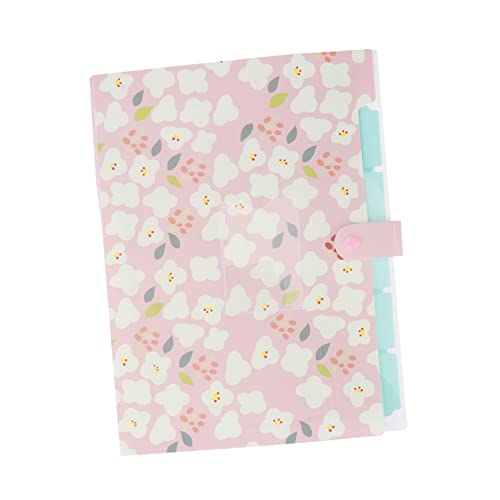 OSALADI Multifunktionaler Dokumentenordner aus Kunststoff Mehrlagige Aktenmappe Rosa mit Blumenmuster für Schule Büro und Zuhause zur Effektiven Ablage von Unterlagen OSALADI Multifunktionaler Dokumentenordner aus Kunststoff Mehrlagige Aktenmappe Rosa mit Blumenmuster für Schule Büro und Zuhause zur Effektiven Ablage von Unterlagen von OSALADI
