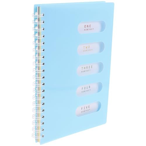 OSALADI Multifunktions-Planer-Organizer Monatsplaner notizbücher college regiert spiralblock notizbuch Büro-Notizblock Arbeitsnotizblöcke Täglicher Planer Schreibbuch Papier Himmelblau von OSALADI
