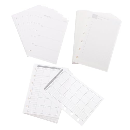 OSALADI Nachfüllpapier Planer Einlagen für Tages- Wochen Monatsjournal Dickes Papier gegen Tintenbluten Kompatibel mit Ringbuch-notizbüchern Wiederverwendbar und Flexibel Organisierbar OSALADI Nachfüllpapier Planer Einlagen für Tages- Wochen Monatsjournal Dickes Papier gegen Tintenbluten Kompatibel mit Ringbuch-notizbüchern Wiederverwendbar und Flexibel Organisierbar von OSALADI