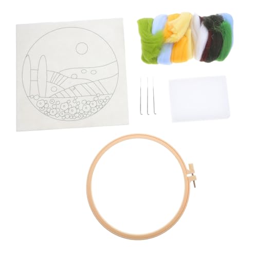 OSALADI Nadelfilz Diy mit Weicher Farbiger Wolle und Anleitung Herbstliches Filzbild Bastelset für Anfänger Filzrahmen und Schaumstoffpad für Familienaktivitäten OSALADI Nadelfilz Diy mit Weicher Farbiger Wolle und Anleitung Herbstliches Filzbild Bastelset für Anfänger Filzrahmen und Schaumstoffpad für Familienaktivitäten von OSALADI