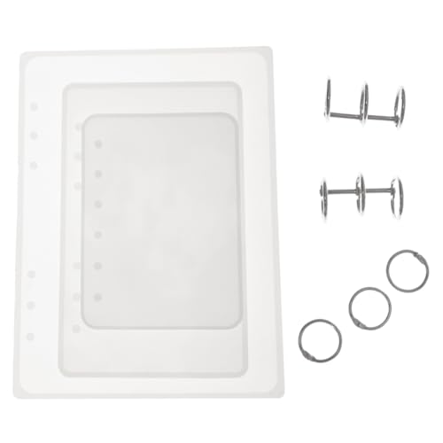 OSALADI Notebook Cover Diy Set Epoxy Silikonform für Notizbuchgestaltung mit Binderingen Wiederverwendbar und Leicht zu Reinigen für Kreative Bastelprojekte OSALADI Notebook Cover Diy Set Epoxy Silikonform für Notizbuchgestaltung mit Binderingen Wiederverwendbar und Leicht zu Reinigen für Kreative Bastelprojekte von OSALADI