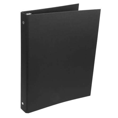 OSALADI Notebook-schalen Notizbuch Binder Wiederverwendbar Notizbücher Ringbuch Notizbuch Zeitschrift Binder Notebook Notizbuchhüllen Behälter Ordnerabdeckung A4 Ordner Kraftpapier Schwarz von OSALADI