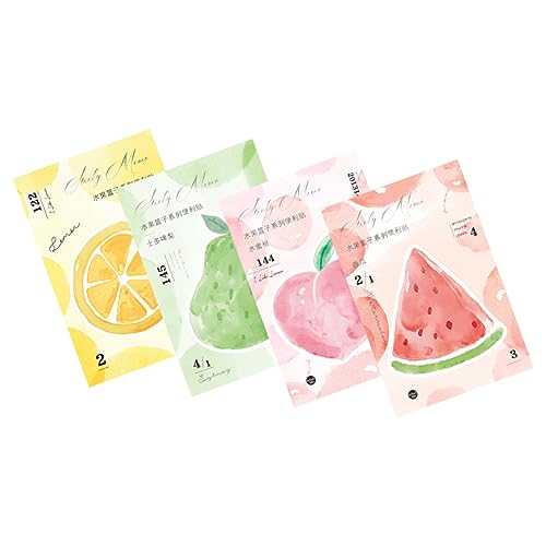 OSALADI Notizblöcke Tear Off Notepad Kawaii Notizhefte für To Do Listen und Memo für Bürobedarf und Organisation mit Zitronen Birnen und Wassermelonen Motiven von OSALADI