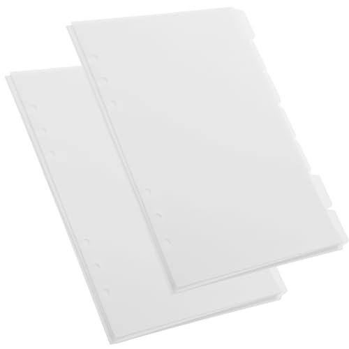 OSALADI Notizbuch Trennblätter Abnehmbare Binder Divider für Zeitplanung Weiße Indexseiten Geeignet für Lose Notizhefte und Planer OSALADI Notizbuch Trennblätter Abnehmbare Binder Divider für Zeitplanung Weiße Indexseiten Geeignet für Lose Notizhefte und Planer von OSALADI