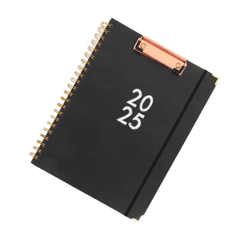 OSALADI Notizbuch mit Board -Clip Büro-Klemmbrett Zwischenablage mit Notizblock Dateiordner Klemmbretter mit Notizbuch Tragbare Schreib-Klemmbretter Papier Black von OSALADI
