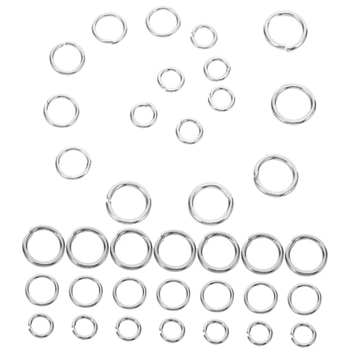 OSALADI Öffnungsanschlussring Ohrring Perlenreifen Verbindungsringe für Schmuck Sprungringe Ringe zum Basteln Schmuckringe runde Verbindungsringe Ohrring -Erkenntnisse Metall Silber OSALADI Öffnungsanschlussring Ohrring Perlenreifen Verbindungsringe für Schmuck Sprungringe Ringe zum Basteln Schmuckringe runde Verbindungsringe Ohrring -Erkenntnisse Metall Silber von OSALADI