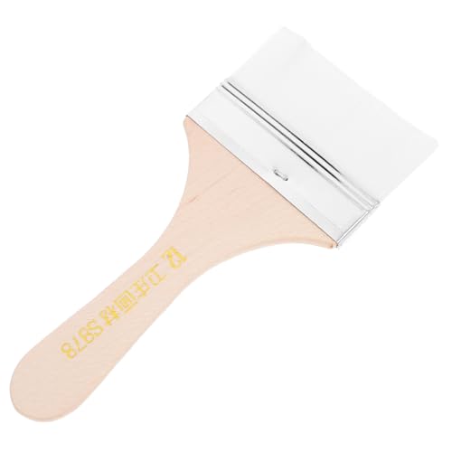 OSALADI Ölmalpinsel Weißer Nylon Reinigungs Pinsel Kleiner Pigmentpinsel für Feine Details Komfortabler Griff Vielseitig für Anfänger Kunststudenten und Professionelle Malerei von OSALADI