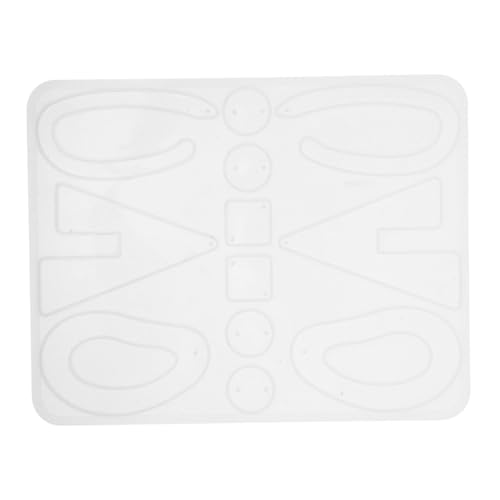 OSALADI Ohrringform Set zur Herstellung von Ohrringen Silikonohrringharzform Ohrring Silikonform Silikonharzformen für Schmuck Harz-Epoxid-Formen Form für Ohrringe Kieselgel Weiß von OSALADI