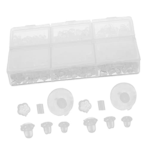 OSALADI Ohrstecker Verschlüsse Ohrring Verschlüsse Für Ohrstecker Weiche Sicherheitsverschlüsse Ohrring Verschlüsse Creolen Silikon Ohrring Stopper Ohrring Beschläge Verriegelnder Ohrring von OSALADI