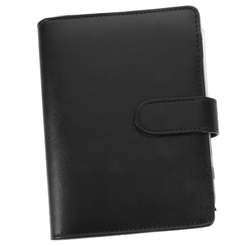OSALADI PU Leder Notizbuch Binder mit Ringen Tragbares Budget und Expense Tracking Notebook mit Dekorativen Taschen Leichtes Cash Binder für Zuhause Reise Business und Alltag Schwarz OSALADI PU Leder Notizbuch Binder mit Ringen Tragbares Budget und Expense Tracking Notebook mit Dekorativen Taschen Leichtes Cash Binder für Zuhause Reise Business und Alltag Schwarz von OSALADI
