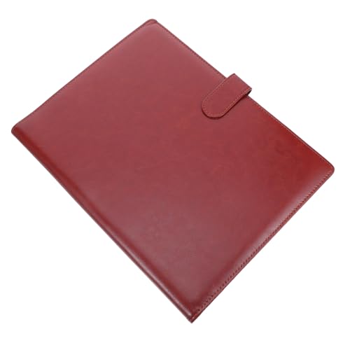 OSALADI Padfolio Ordner Braun PU Business Portfolio mit Metallklemme Mehrfachfächern Stiftschlaufe Dokumentenorganizer für Bewerbungsunterlagen und Rechtsdokumente OSALADI Padfolio Ordner Braun PU Business Portfolio mit Metallklemme Mehrfachfächern Stiftschlaufe Dokumentenorganizer für Bewerbungsunterlagen und Rechtsdokumente von OSALADI