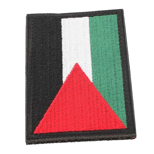OSALADI Palästina Flaggen Patch Stickerei Patch für Rucksäcke Kleidung und Armbänder Modisches Abzeichen Zubehör mit Nationalstolz Einfach Anzubringen und Vielseitig Einsetzbar von OSALADI