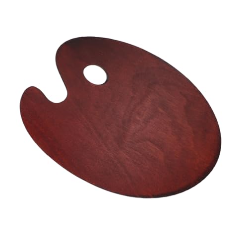 OSALADI Palette Tablett Farbhalterschale Farbe Aquarellmischer Tragbar Platte Aquarelle Für Mittel Wasser Praktische Mischschalen Multifunktionale Pigmentschalen Farbtafeln Kaffee Holz von OSALADI