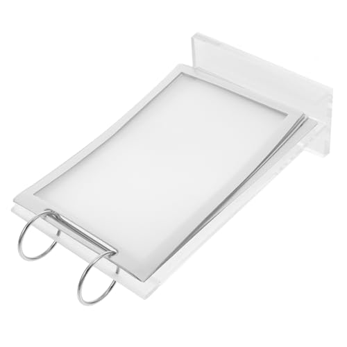OSALADI Papierhalter Kippen Speisekarte Staffelei-ausstellungsständer Menühalter Inhaber Stand Schildhalter Mit Sockel Flip-display-menüständer Menü Steht Für Anzeige Transparent Acryl von OSALADI