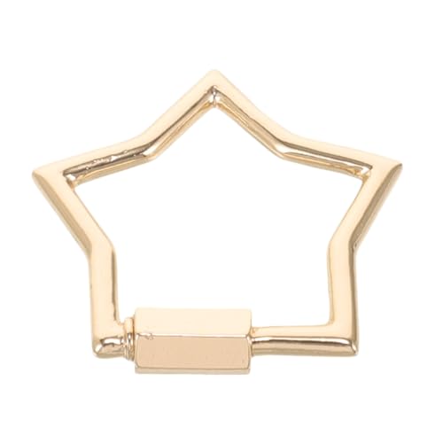 OSALADI Pentagramm-anhänger Karabiner Halskettenanschluss Form Abschließbar Sperren Verbinder Schmuck Kleiner Verschluss Gliederverschluss Für Schmuck Golden Zinklegierung von OSALADI