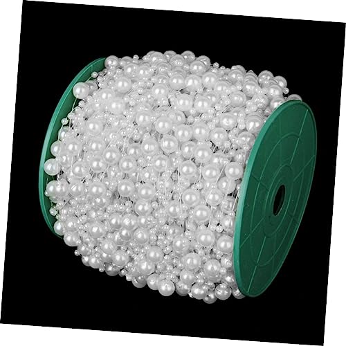 OSALADI Perlengirlande Weiß Rolle Künstliche Perlenkette Runde Bastelperlen Zum Auffädeln Für DIY Dekoration Hochzeit Schmuck Herstellung OSALADI Perlengirlande Weiß Rolle Künstliche Perlenkette Runde Bastelperlen Zum Auffädeln Für DIY Dekoration Hochzeit Schmuck Herstellung von OSALADI
