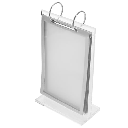 OSALADI Präsentationsständer Aus Acryl Speisekarte Staffelei Posterstand Ausstellungsstand Restaurant Anzeige Tischplattenhalter Zeichen Stehen Papierständer Tisch-menüständer Transparent von OSALADI