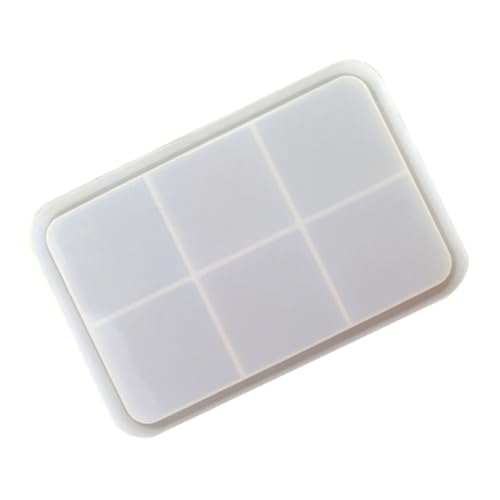 OSALADI Praktische DIY Silikonform Tablett mit Kante Kreative Epoxidharz Gießform für Basteln Robustes Langlebiges Silikon Einfache Anwendung für Individuelle Handicraft Tray Gestaltung von OSALADI