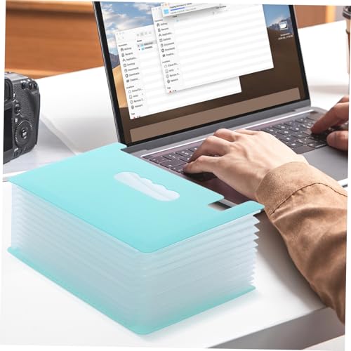 OSALADI Praktischer Fächermappe Lagig Transparenter Blauer Dokumentenordner Multifunktionaler Coupon und Quittungsorganizer für Büro Zuhause und Unterwegs und Tragbar OSALADI Praktischer Fächermappe Lagig Transparenter Blauer Dokumentenordner Multifunktionaler Coupon und Quittungsorganizer für Büro Zuhause und Unterwegs und Tragbar von OSALADI