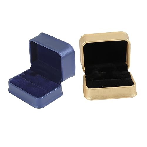 OSALADI Premium Schmuckbox PU Schmuckkästchen für Hochzeit und Feierlichkeiten Ringbox Zufällige Farbe Aufbewahrung für Verlobungsringe und Schmuck für Besondere Anlässe OSALADI Premium Schmuckbox PU Schmuckkästchen für Hochzeit und Feierlichkeiten Ringbox Zufällige Farbe Aufbewahrung für Verlobungsringe und Schmuck für Besondere Anlässe von OSALADI