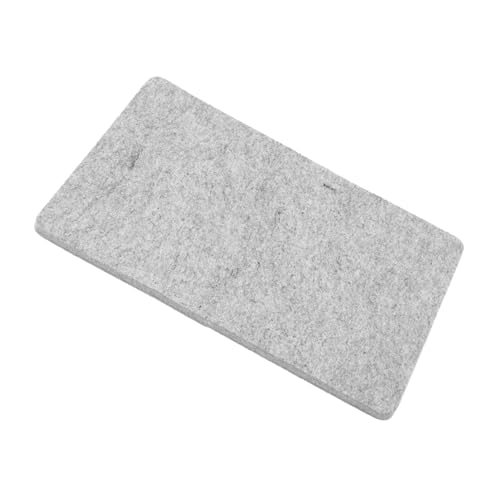 OSALADI Pressmatte Quilten wolle gesteppt Filzen Nähen Schreibtischteiler Schreibtischunterlage aus Filz Bügelbrettbezug und Unterlage Bügelbrett klein gefühlt Light Grey von OSALADI