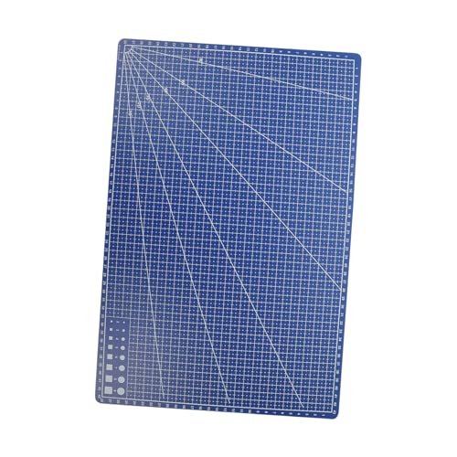 OSALADI Professionelle Doppelseitige Schneidematte Blau Rutschfestes Biegsames Bastel schneidebrett mit Hoher Schnittfestigkeit Schützende Gravurunterlage für Präzises Handwerk und von OSALADI