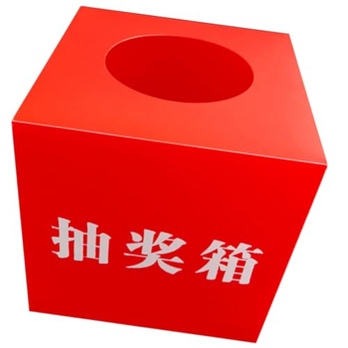 OSALADI Raffle Box Multifunktionale Lotteriebox für Veranstaltungen Rot für Meetings Spendenaktionen Spieleabende und Feiern Robust und Bruchsicher mit Glatter Oberfläche für Einfache OSALADI Raffle Box Multifunktionale Lotteriebox für Veranstaltungen Rot für Meetings Spendenaktionen Spieleabende und Feiern Robust und Bruchsicher mit Glatter Oberfläche für Einfache von OSALADI