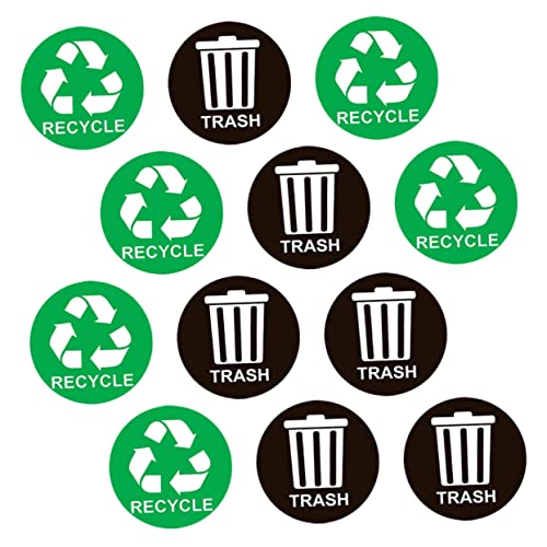 OSALADI Recycling Aufkleber für Mülltrennung Beutel Selbstklebende Wasserdichte Aufkleber für Abfalleimer Praktische Etiketten für Einfache Müllklassifizierung OSALADI Recycling Aufkleber für Mülltrennung Beutel Selbstklebende Wasserdichte Aufkleber für Abfalleimer Praktische Etiketten für Einfache Müllklassifizierung von OSALADI