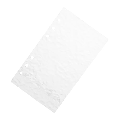 OSALADI Refillable Acryl Notizbuch Umschlag Transparent Wiederverwendbar Lose Planer Binder Hülle für Schule Büro Budget Notizhefte und Dokumentenschutz von OSALADI