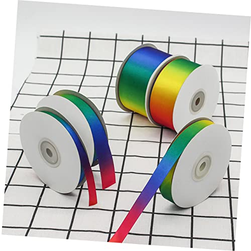 OSALADI Regenbogen Polyester Geschenkband Hochdichtes Farbverlauf Geschenkverpackung Band Buntes DIY Satinband für Basteln Kleidung Kuchen Dekoration Hochzeits und Partyzubehör OSALADI Regenbogen Polyester Geschenkband Hochdichtes Farbverlauf Geschenkverpackung Band Buntes DIY Satinband für Basteln Kleidung Kuchen Dekoration Hochzeits und Partyzubehör von OSALADI