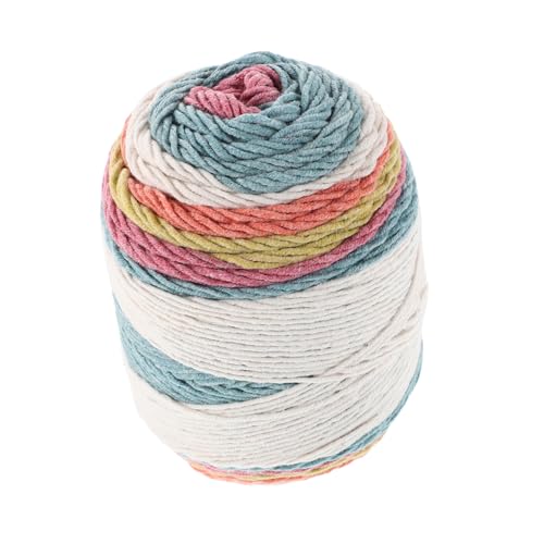 OSALADI Regenbogenfarbenes Baumwollgarn Kuchenball Weiches DIY Häkelgarn für Anfänger Sanftes Garn für Strickdecken Kuscheltiere Kissen Schals und Taschen OSALADI Regenbogenfarbenes Baumwollgarn Kuchenball Weiches DIY Häkelgarn für Anfänger Sanftes Garn für Strickdecken Kuscheltiere Kissen Schals und Taschen von OSALADI