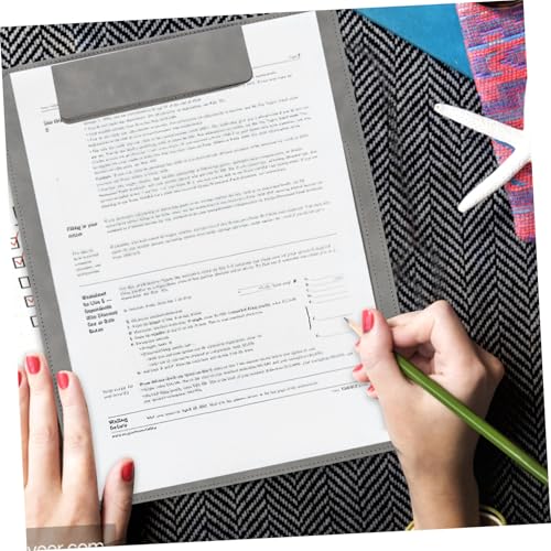 OSALADI Robustes Klemmbrett mit Flexiblem Schreibbrett Dokumenten organizer Büroclipboard Leichtes Multifunktionales Schreibbrett für Schule Büro Zuhause Praktische Exam Paper Base und OSALADI Robustes Klemmbrett mit Flexiblem Schreibbrett Dokumenten organizer Büroclipboard Leichtes Multifunktionales Schreibbrett für Schule Büro Zuhause Praktische Exam Paper Base und von OSALADI