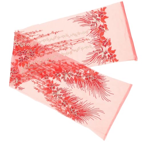 OSALADI Rote Spitzenapplikation Bestickter Bügelpatch Spitze für Hochzeitskleider Diy Dekoration Langlebig und Einfach Anzuwenden für Kleidung und Handwerk OSALADI Rote Spitzenapplikation Bestickter Bügelpatch Spitze für Hochzeitskleider Diy Dekoration Langlebig und Einfach Anzuwenden für Kleidung und Handwerk von OSALADI