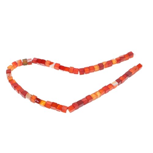 OSALADI Rote Würfel Abstandshalter Perlen Steinperlen Lose Für Schmuckherstellung DIY Armband Halskette Bastelprojekte Halbfertige Halbedelstein Perlen OSALADI Rote Würfel Abstandshalter Perlen Steinperlen Lose Für Schmuckherstellung DIY Armband Halskette Bastelprojekte Halbfertige Halbedelstein Perlen von OSALADI