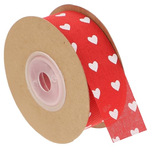 OSALADI Rotes Geschenkband mit Herzmuster Dekoratives Satinband für Valentinstag Vielseitiges Diy Schleifenband für Blumensträuße Geschenkverpackung und Hochzeitsdekoration OSALADI Rotes Geschenkband mit Herzmuster Dekoratives Satinband für Valentinstag Vielseitiges Diy Schleifenband für Blumensträuße Geschenkverpackung und Hochzeitsdekoration von OSALADI
