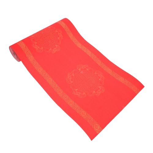 OSALADI Rotes Xuan Papier für Kalligraphie Dickes Leeres Couplet Papier für Frühlingsfest Hochwertiges Reißfestes und Luftdurchlässiges Schreibpapier OSALADI Rotes Xuan Papier für Kalligraphie Dickes Leeres Couplet Papier für Frühlingsfest Hochwertiges Reißfestes und Luftdurchlässiges Schreibpapier von OSALADI